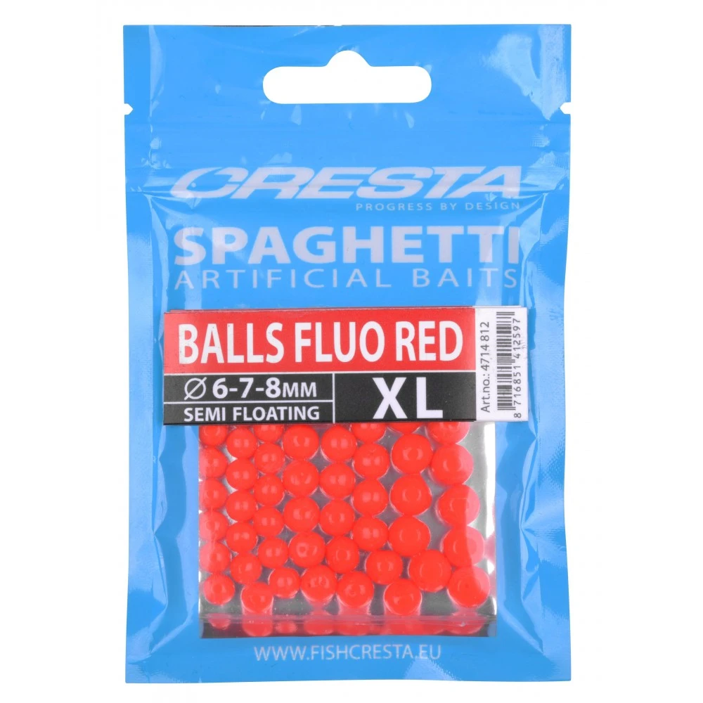 Cresta XL Balls Fluo Red Spaghetti 3 Cresta XL Balls Fluo Red Spaghetti