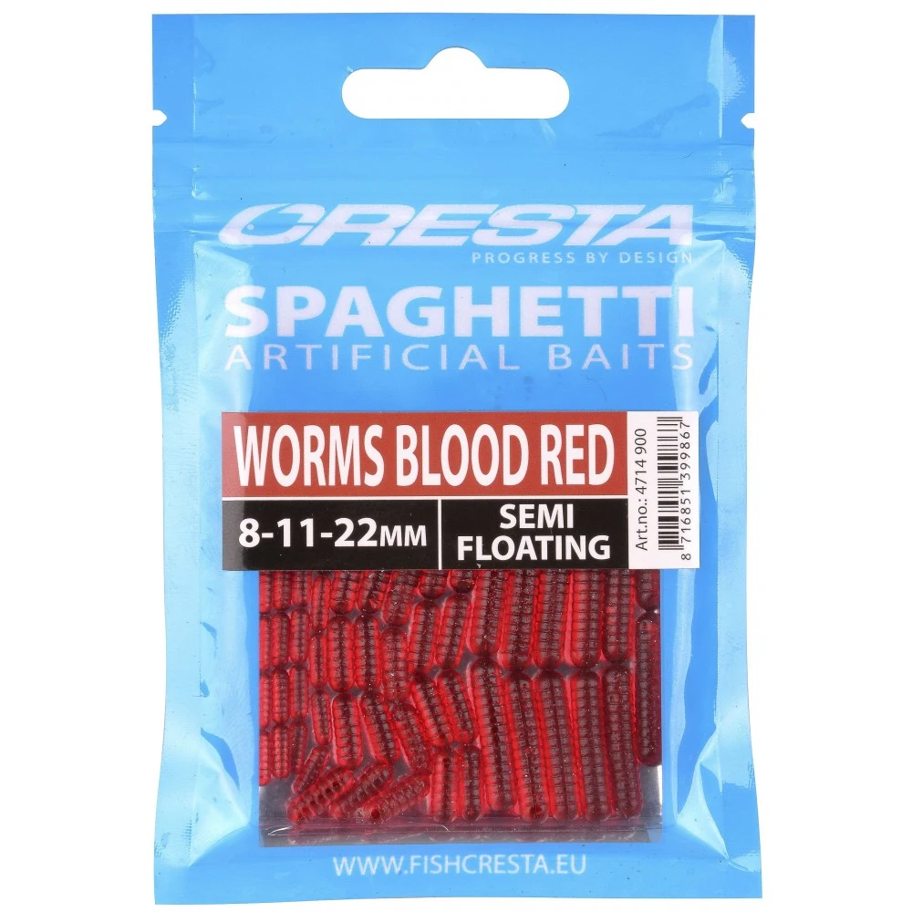 Cresta Worms Blood Red Spaghetti 3 Cresta Worms Blood Red Spaghetti