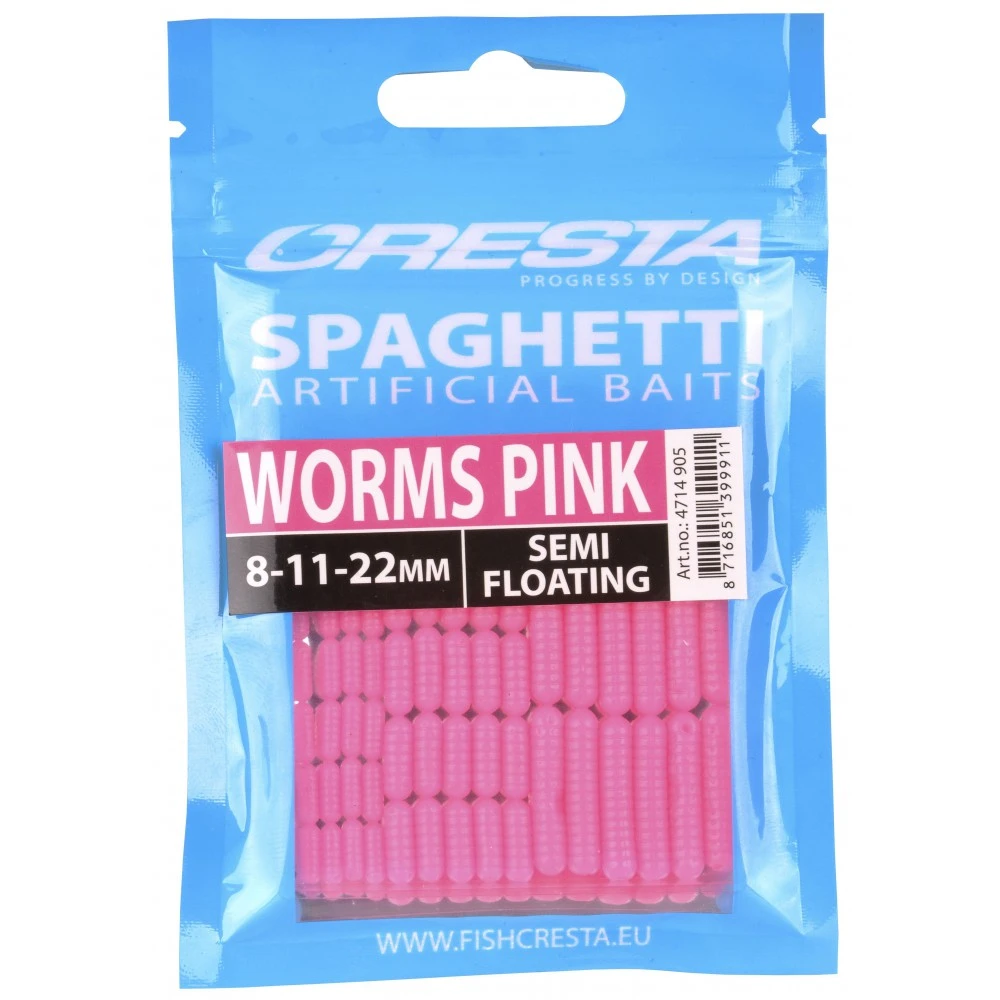 Cresta Worms Pink Spaghetti 3 Cresta Worms Pink Spaghetti