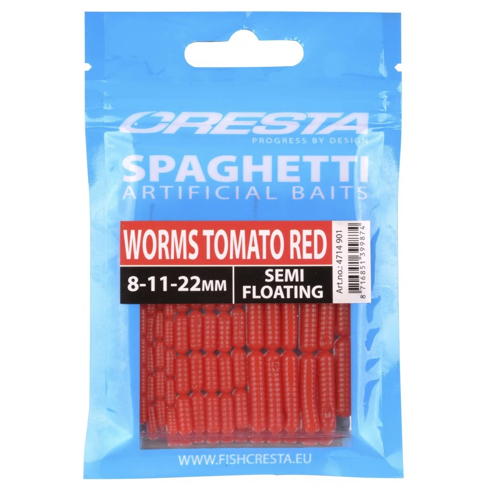Cresta Worms Tomato Red Spaghetti 3 Cresta Worms Tomato Red Spaghetti
