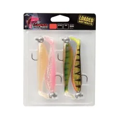 Fox Rage Zander Pro Shad Loaded UV Mixed Colour Packs 10 Gr β Size 4/0 β 10 Cm