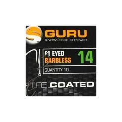 Guru Fishing Guru F1 Eyed Size 22 Barbless Hook 8 Guru Fishing Guru F1 Eyed Size 22 Barbless Hook -Berkeley Winkel guru f1 eyed barbless hook size 22 2