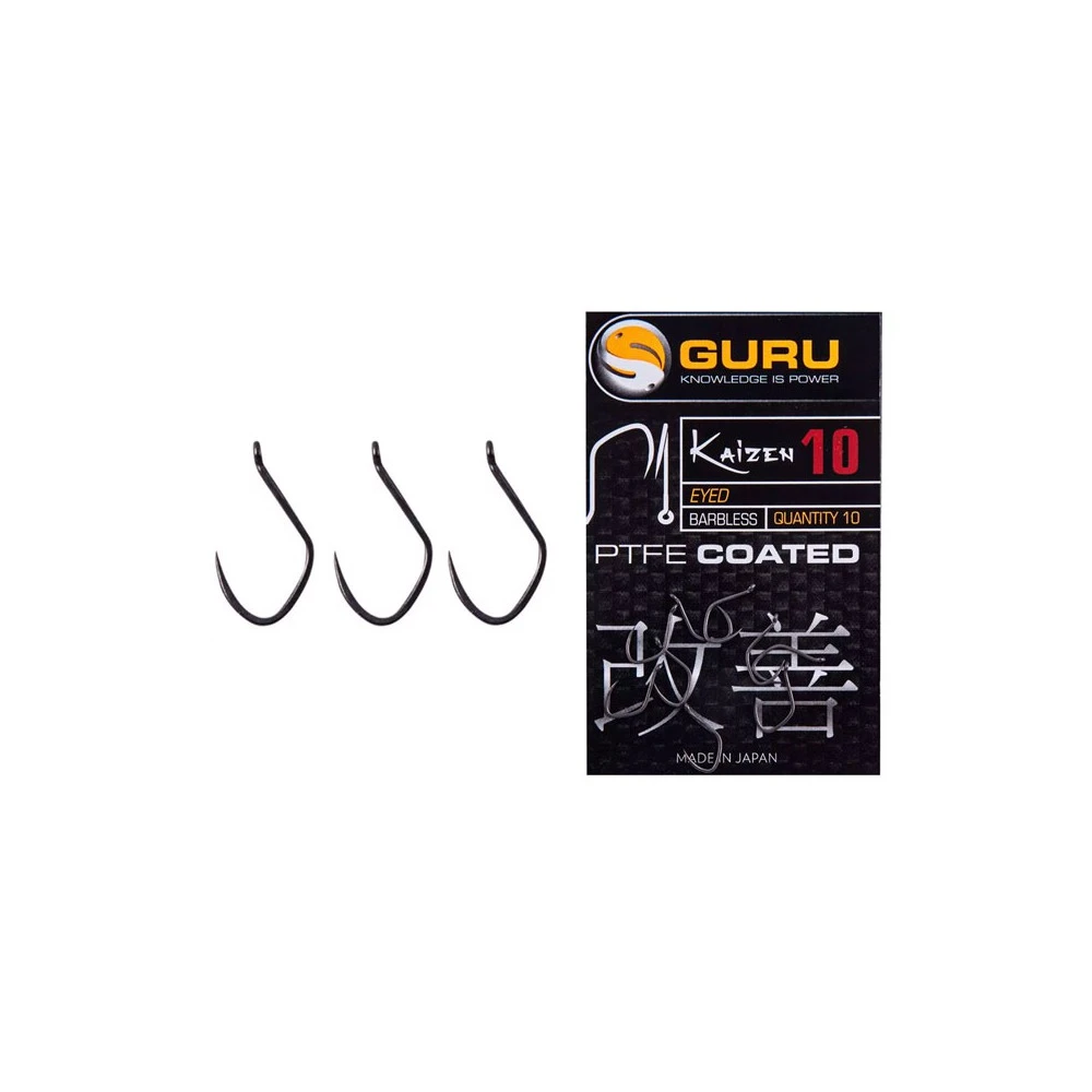 Guru Fishing Guru Kaizen Eyed Size 20 Barbless Hook 3 Guru Fishing Guru Kaizen Eyed Size 20 Barbless Hook
