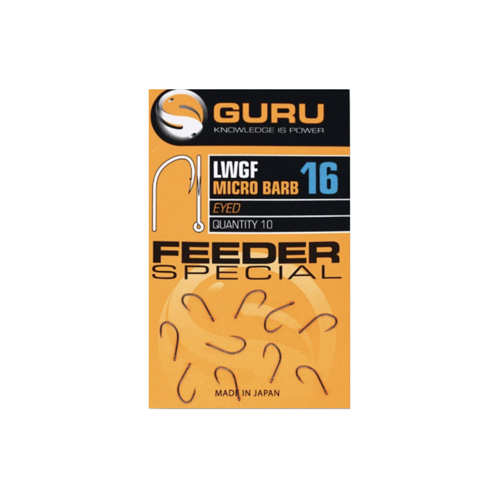 Guru Fishing Guru LWG Feeder Special Eyed Size 10 Barbed Hook 3 Guru Fishing Guru LWG Feeder Special Eyed Size 10 Barbed Hook