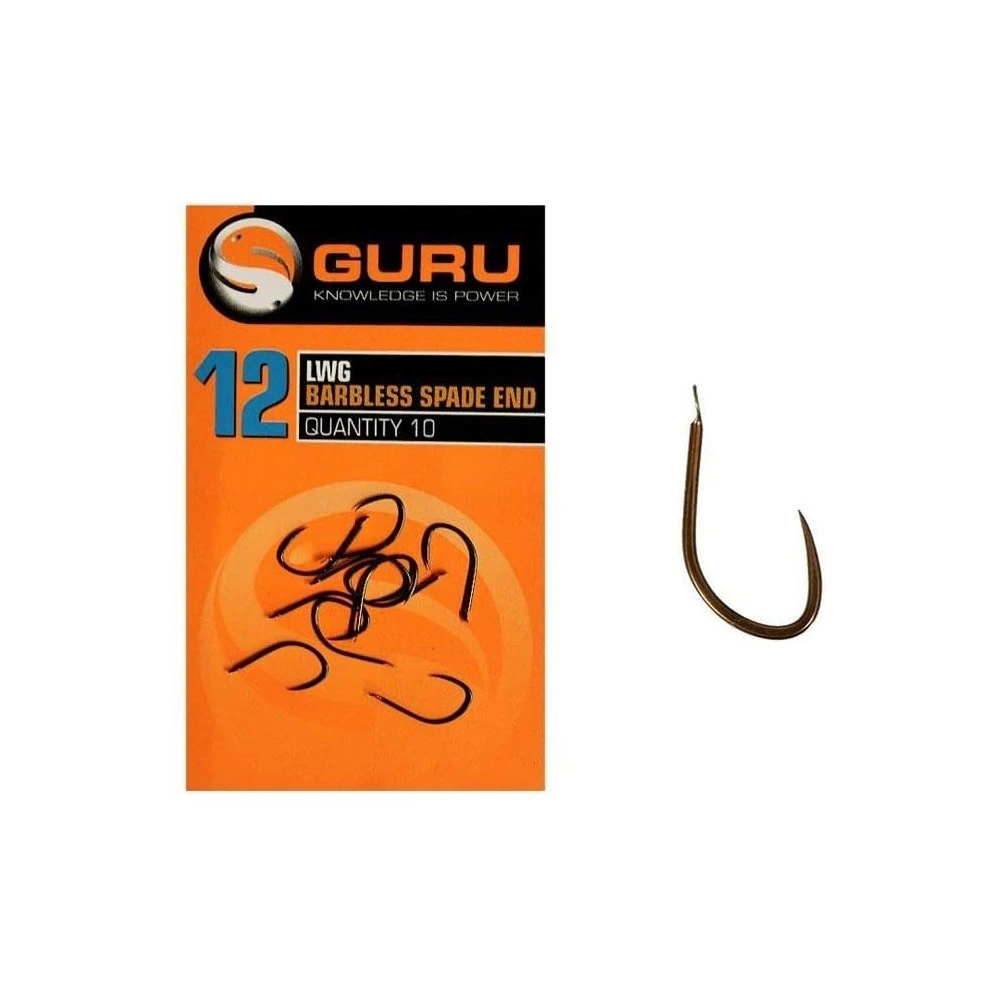Guru Fishing Guru LWG Spade End Size 12 Barbless Hook 3 Guru Fishing Guru LWG Spade End Size 12 Barbless Hook