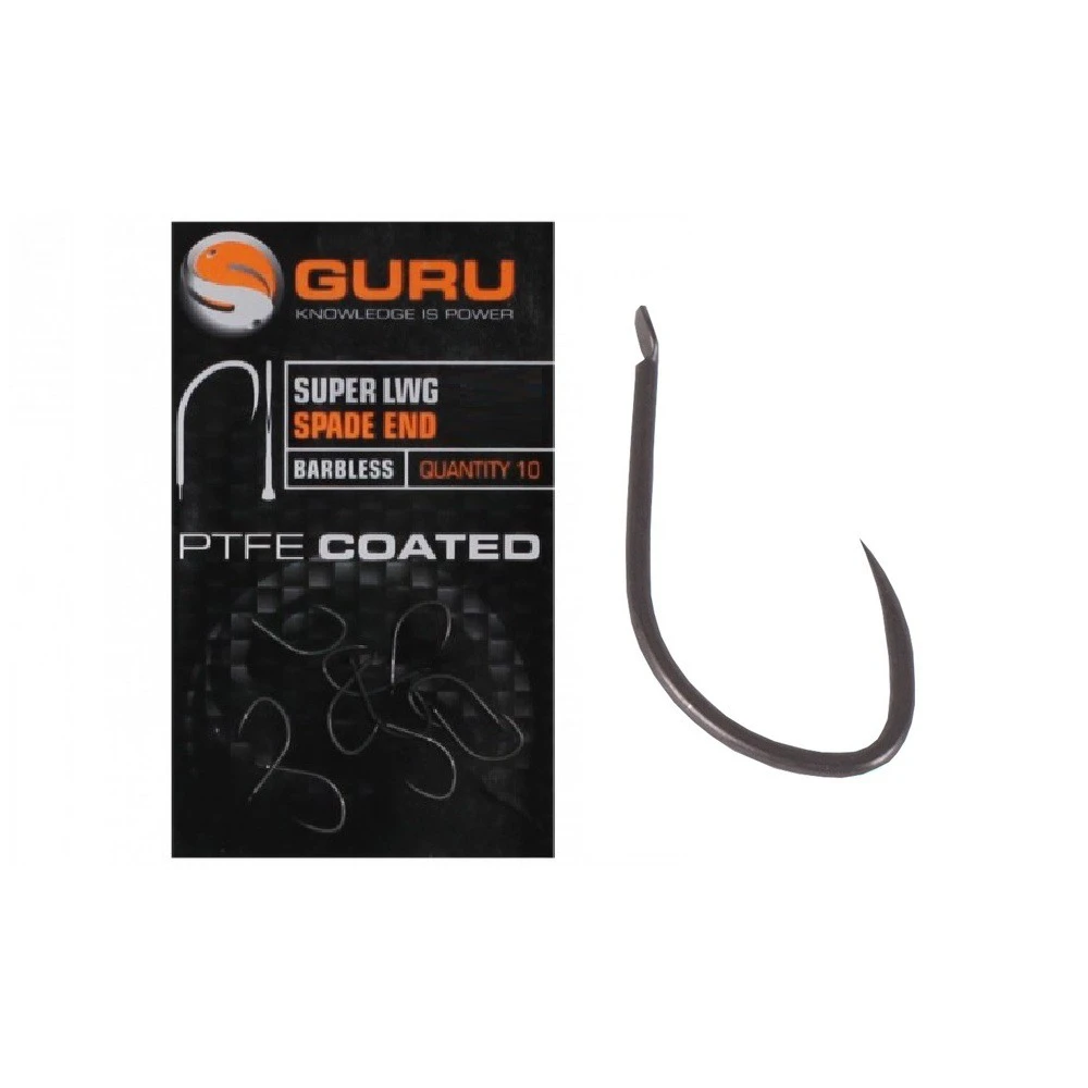 Guru Fishing Guru Super LWG Spade End Size 12 Barbless Hook 3 Guru Fishing Guru Super LWG Spade End Size 12 Barbless Hook