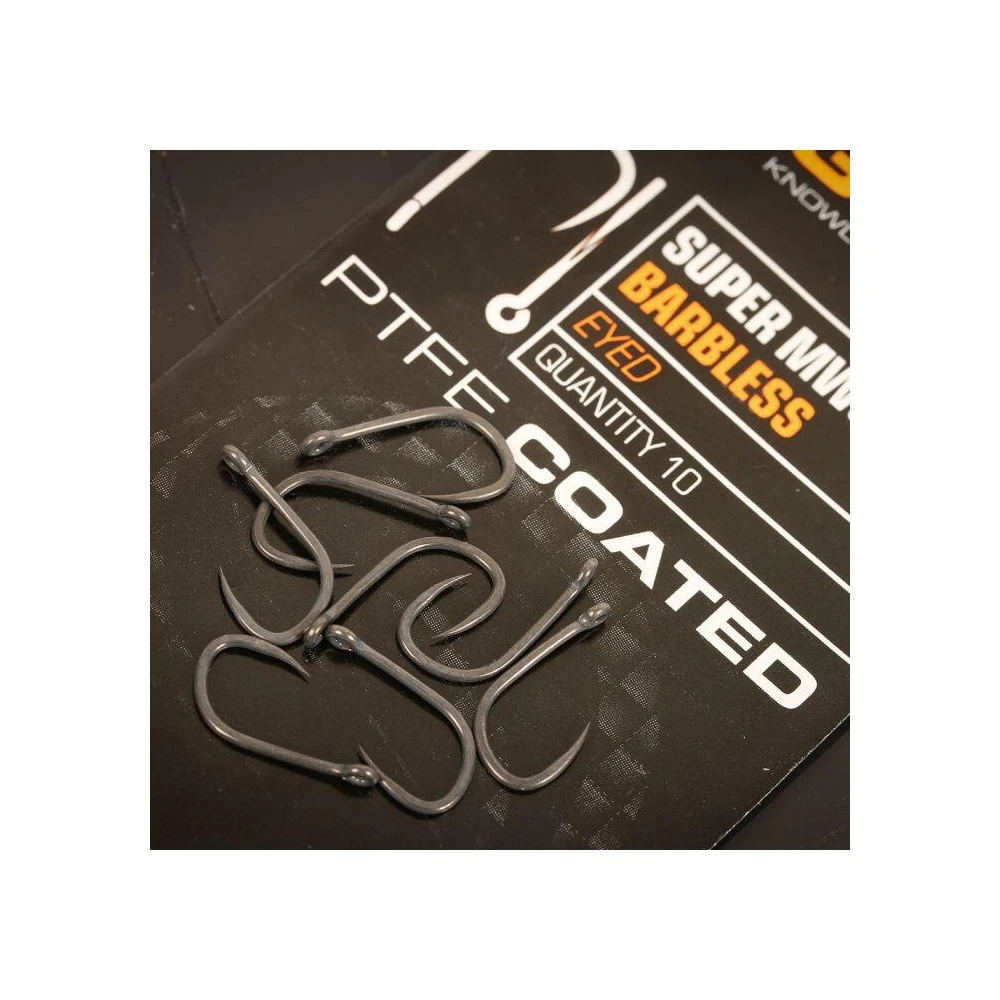 Guru Fishing Guru Super MWG Eyed Size 16 Barbless Hook 5 Guru Fishing Guru Super MWG Eyed Size 16 Barbless Hook - Afbeelding 3