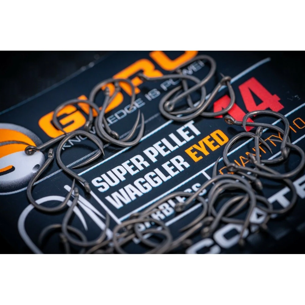 Guru Fishing Guru Super Pellet Waggler Eyed Size 16 Barbless Hook 5 Guru Fishing Guru Super Pellet Waggler Eyed Size 16 Barbless Hook - Afbeelding 3