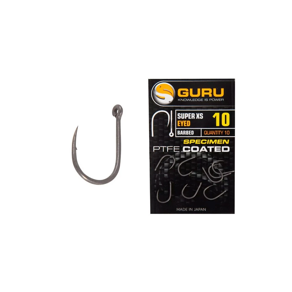 Guru Fishing Guru Super XS Eyed Size 14 Barbed Hook 3 Guru Fishing Guru Super XS Eyed Size 14 Barbed Hook