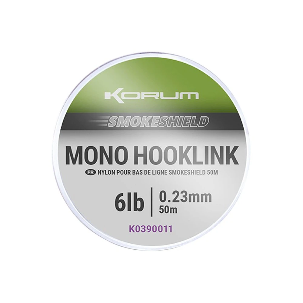 Korum Smokeshield Mono Hooklink 0.23 Mm 3 Korum Smokeshield Mono Hooklink 0.23 Mm