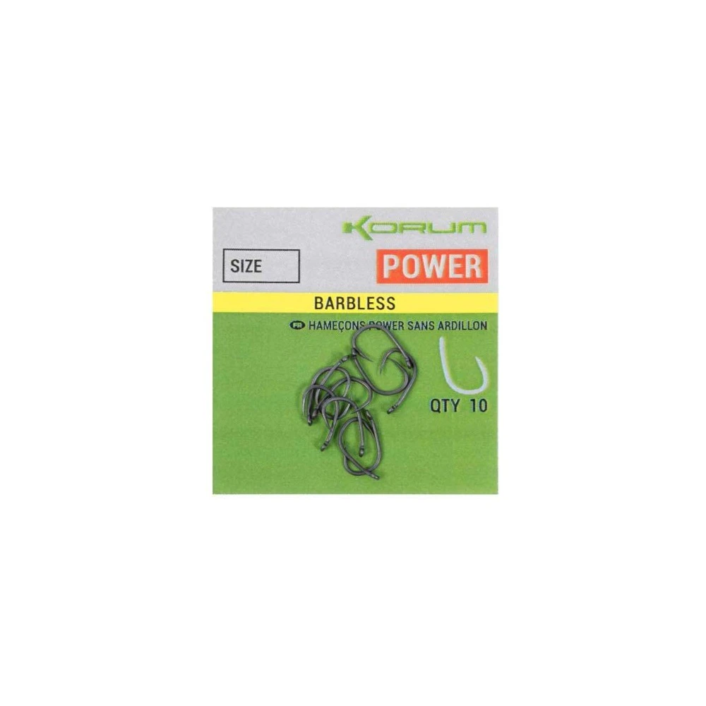 Korum Xpert Power Size 16 Barbless Hook 3 Korum Xpert Power Size 16 Barbless Hook
