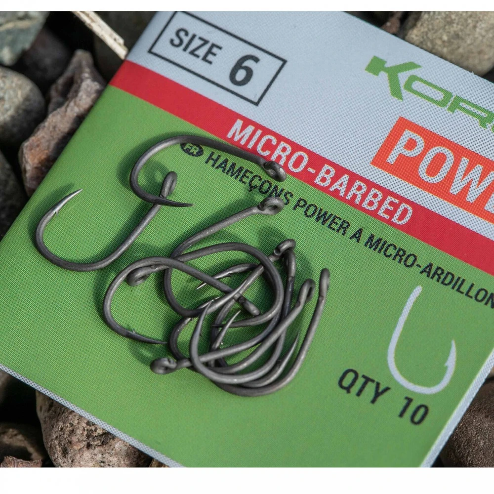 Korum Xpert Power Micro Size 10 Barbed Hook 4 Korum Xpert Power Micro Size 10 Barbed Hook - Afbeelding 2