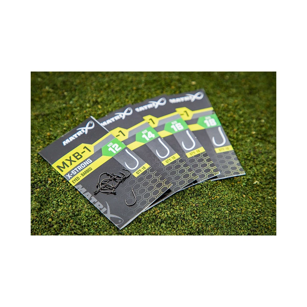 Matrix MXB-1 X-Strong Eyed Size 16 Barbed Hook 6 Matrix MXB-1 X-Strong Eyed Size 16 Barbed Hook - Afbeelding 4