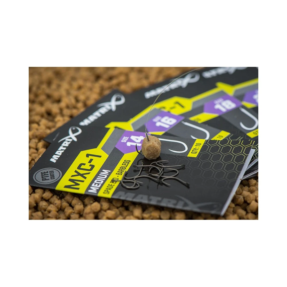 Matrix MXC-1 Medium Spade End Size 16 Barbless Hook 6 Matrix MXC-1 Medium Spade End Size 16 Barbless Hook - Afbeelding 4