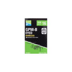 PRESTON INNOVATIONS Preston GPM-B Eyed Size 12 Barbless Hook