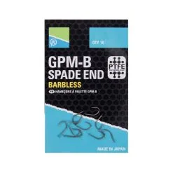 PRESTON INNOVATIONS Preston GPM-B Spade End Size 12 Barbless Hook