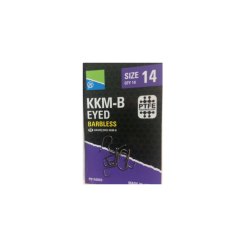 PRESTON INNOVATIONS Preston KKM-B EYED Size 18 Barbless Hook