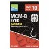 PRESTON INNOVATIONS Preston MCM-B Eyed Size 12 Barbless Hook -Berkeley Winkel preston mcm b eyed barbless hook size 12
